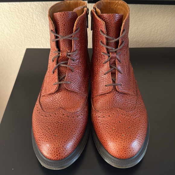 DR. MARTENS Brown Leather Side Zip Ankle Boots - Picture 9 of 14